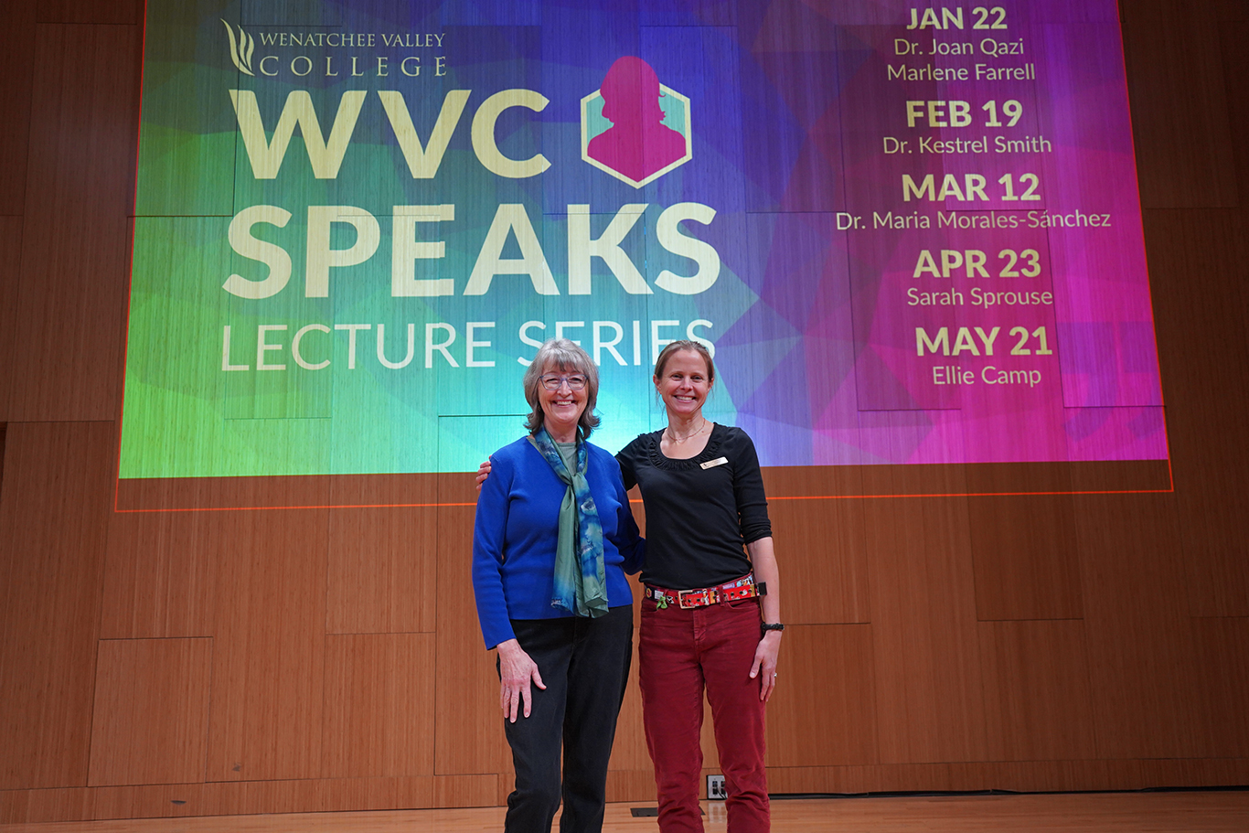 Qazi and Farrell present at WVC Speaks