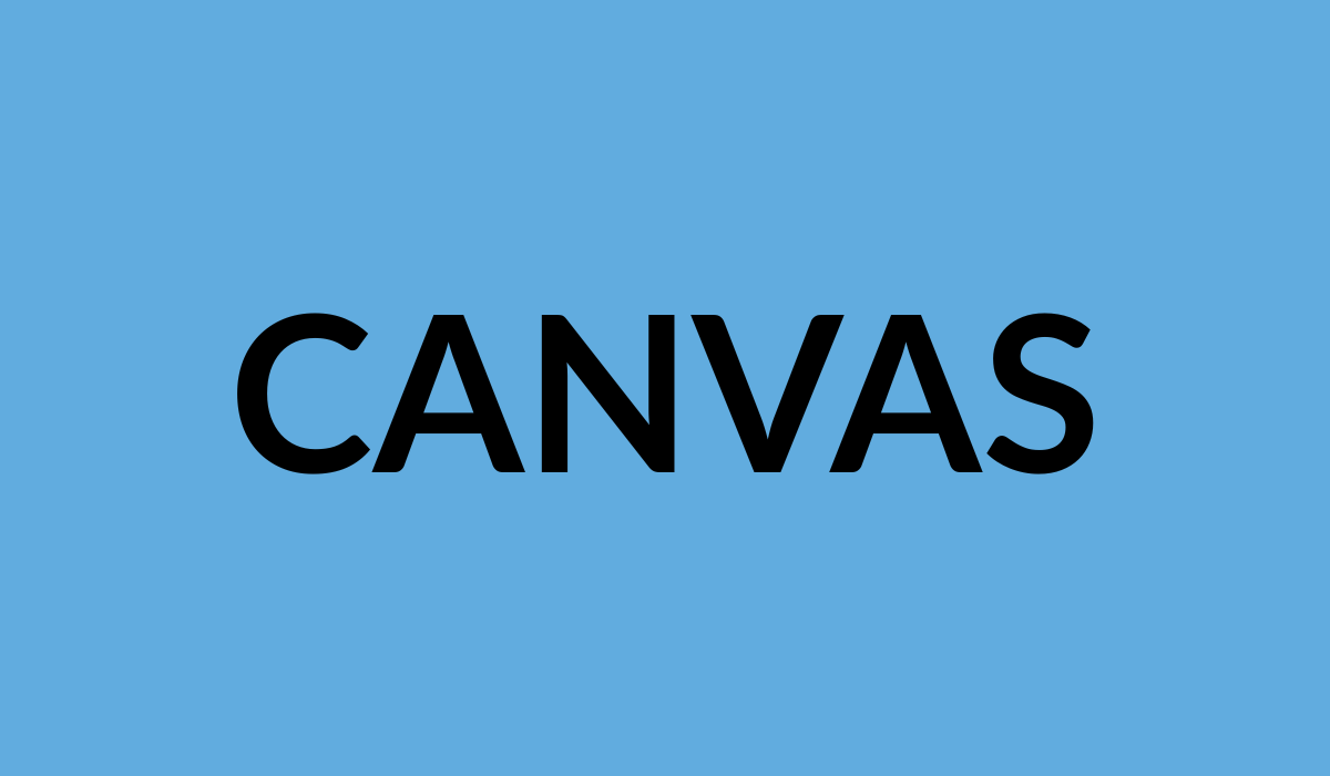 text that reads "Canvas"