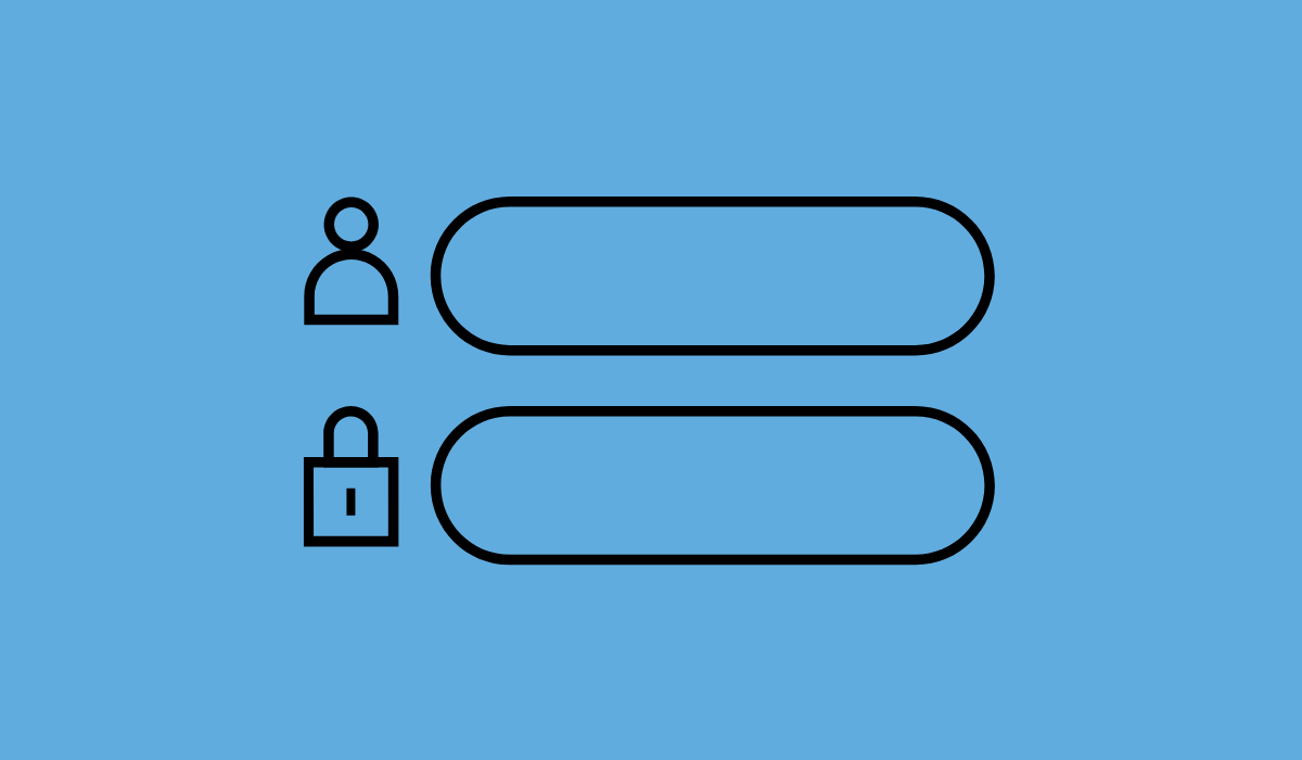 icon showing line drawing of credentials fields