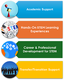 Washington MESA Logic Model: Our Four Pillars of Student Success. 1. Academic Support. 2. Hands-On STEM Learning Experiences. 3. Career and Professional Development for STEM. 4. Transfer/Transition Support.